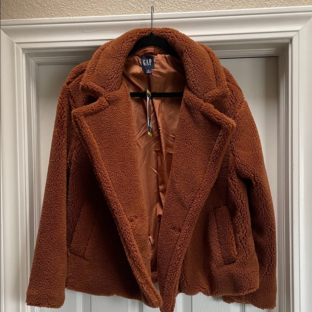 GAP Women's Tan Teddy Jacket
